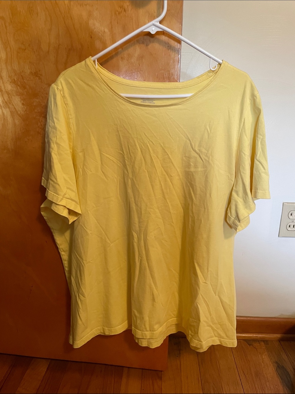 CJ Banks Yellow Short Sleeve Tee